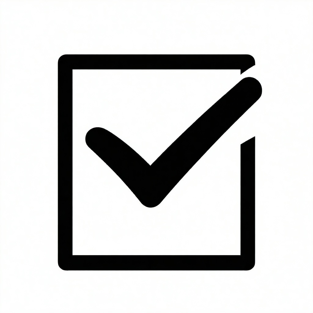 minimalist black checkbox